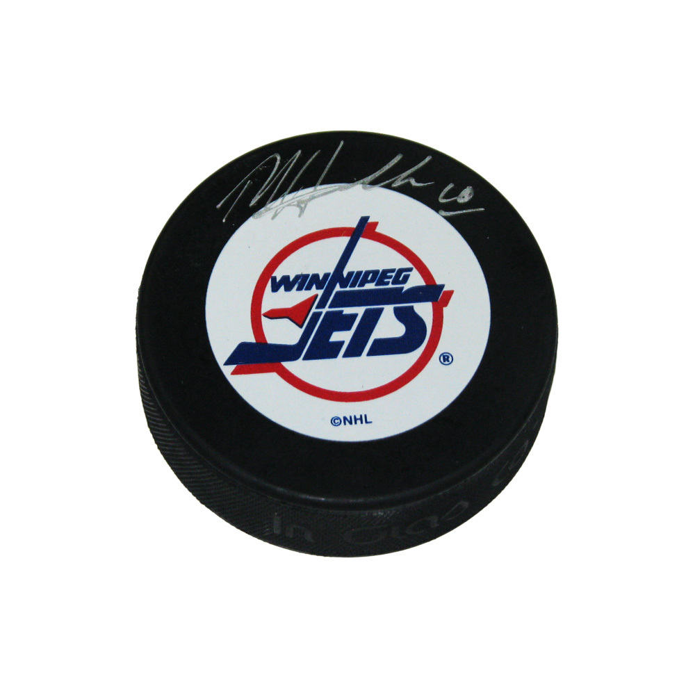 DALE HAWERCHUK Signed Winnipeg Jets Puck