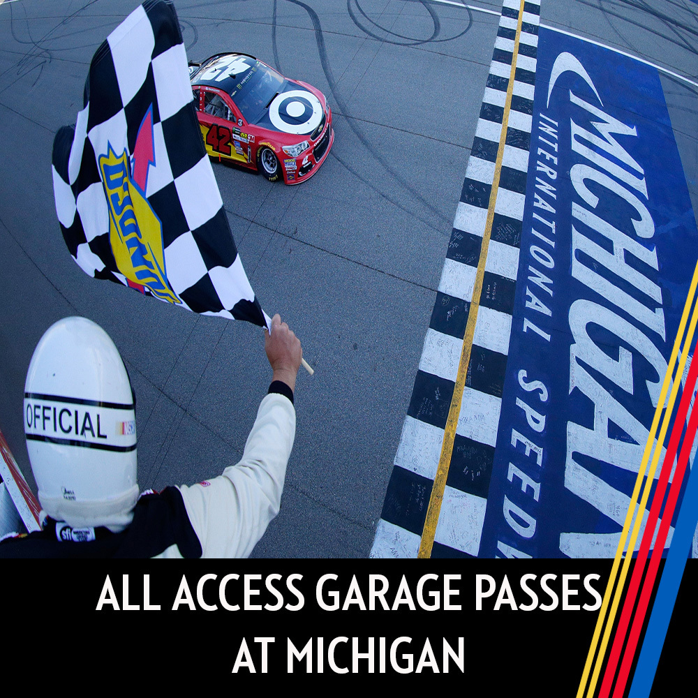 All Access Garage Passes at Michigan International Speedway for the entire race weekend!