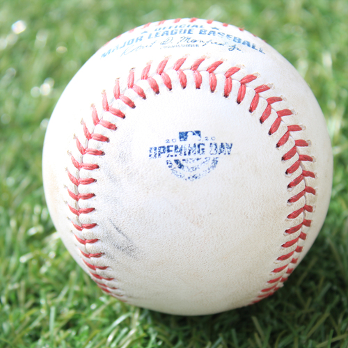 Game-Used Opening Day Baseball: Batter - Moncada, Pitcher - Zuber, Strikeout, Top 5 (7/31/20 CWS @ KC)