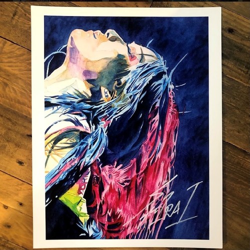 Io Shirai SIGNED Rob Schamberger 11 x 14 Art Print (Calm In The Storm)