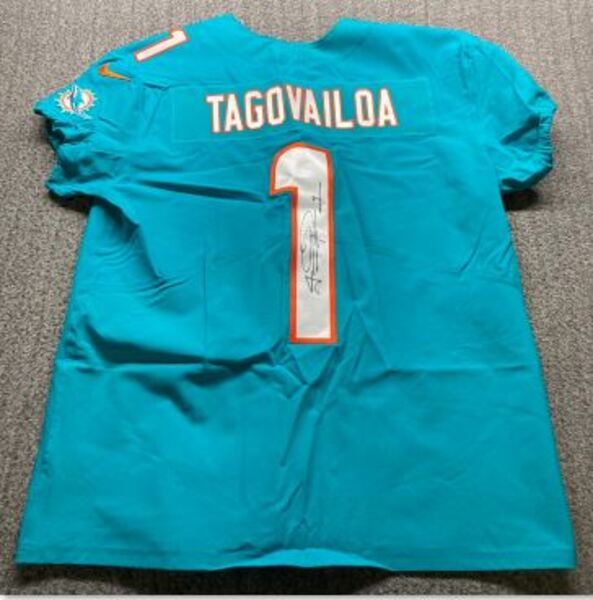 NFL - Dolphins Tua Tagovailoa Signed Authentic Jersey Size 48