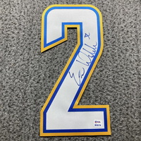 NFL - Chargers Eric Weddle Signed Jersey Number