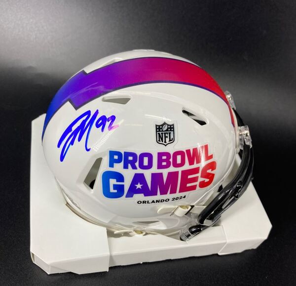 NFL - Ravens Justin Madubuike Signed Pro Bowl Games Mini Helmet