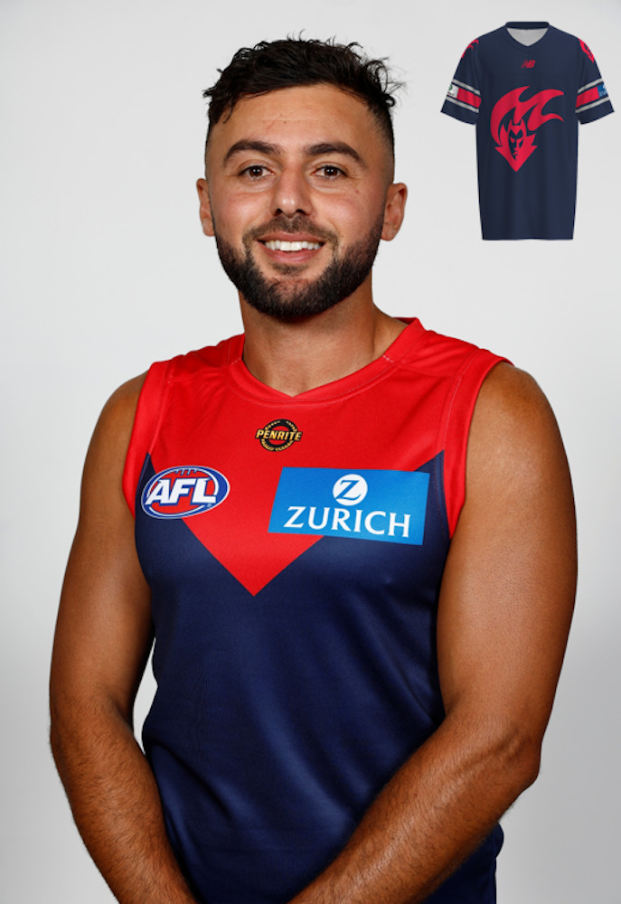 Melbourne Demons Gather Round Gridiron Top - Christian Salem #3