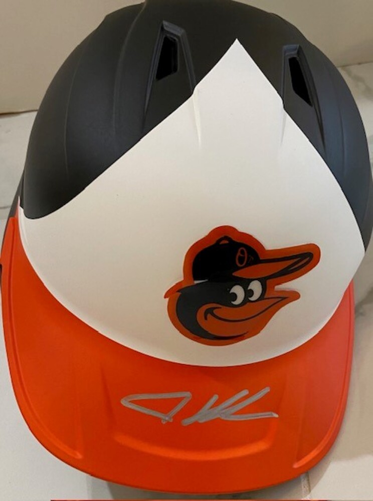 Adley Rutschman Autographed Orioles Helmet | MLB Auctions