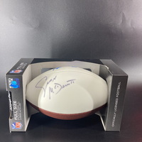 Bills - Coach Sean McDermott Signed Panel Ball With Bills Logo
