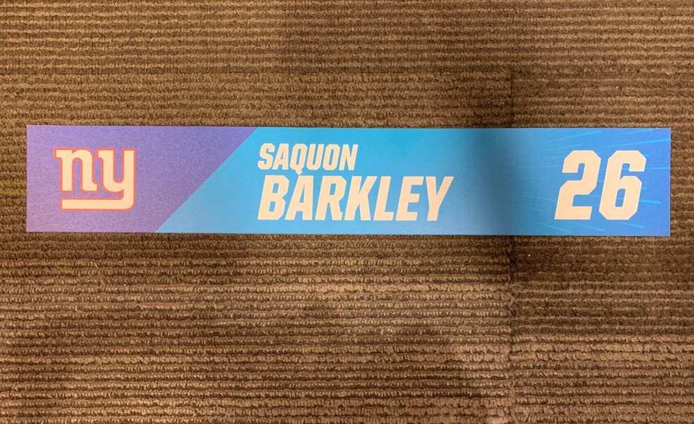 Giants Saquon Barkley - 2019 Pro Bowl Locker Room Sign