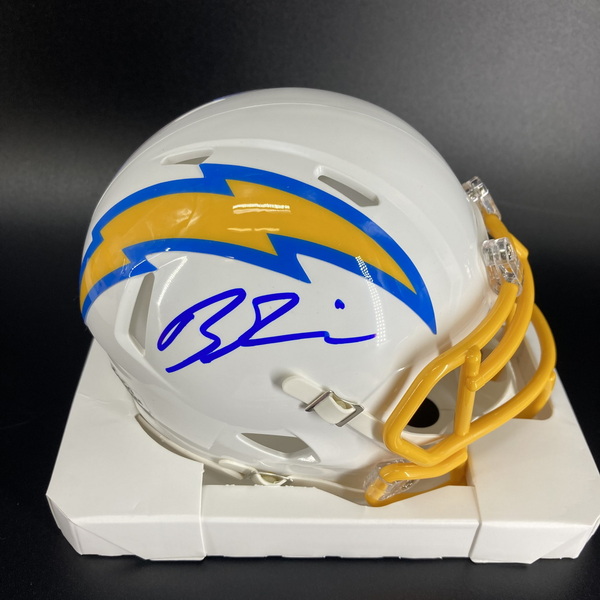 NFL - Chargers Brenden Rice Signed Mini Helmet