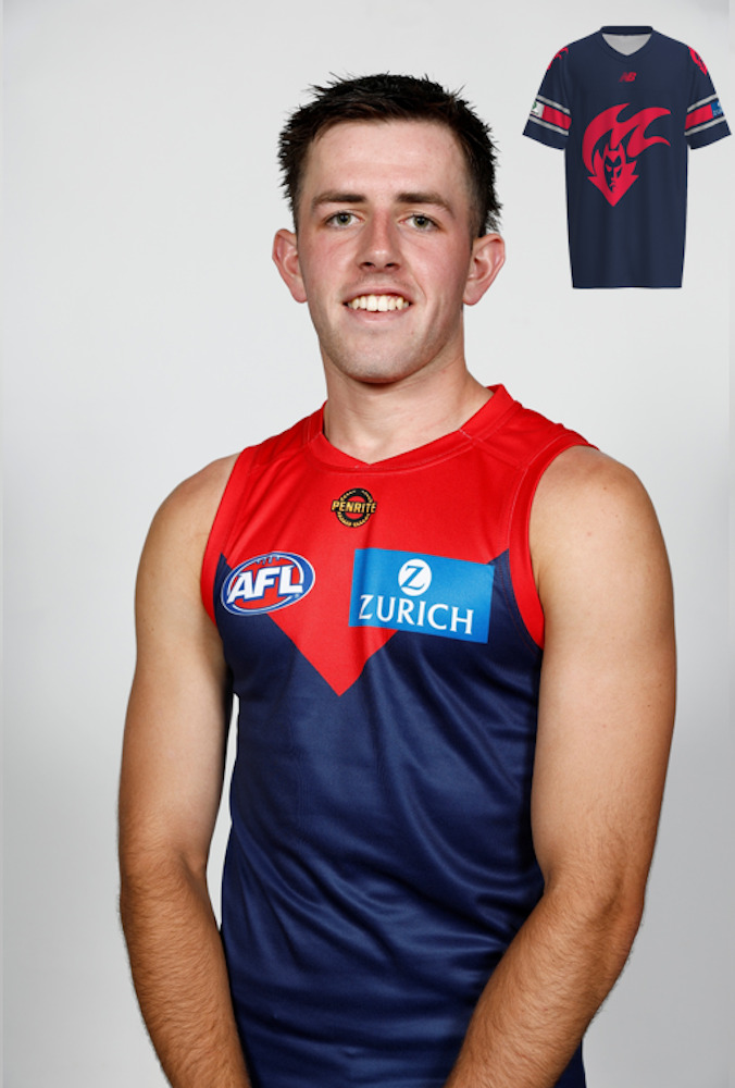 Melbourne Demons Gather Round Gridiron Top - Xavier Lindsay #5