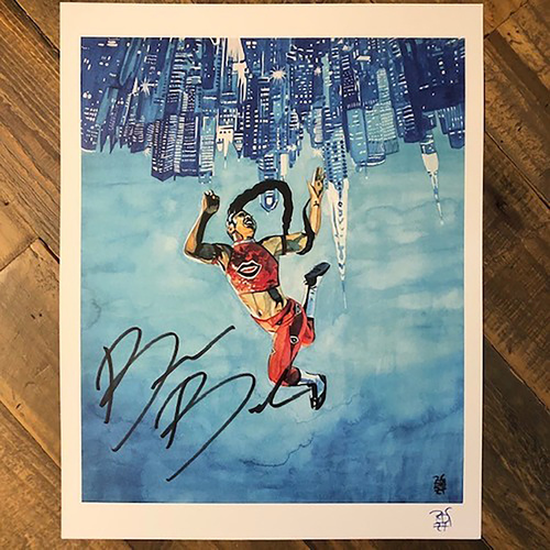 Bianca Belair Hello Danger SIGNED 11x14 Rob Schamberger Art Print