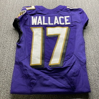 STS - Ravens Mike Wallace Game Worn Jersey 2017 Season Size 38