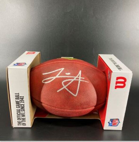 NFL - Saints Lorenzo Styles Signed Authentic Football with Draft Logo