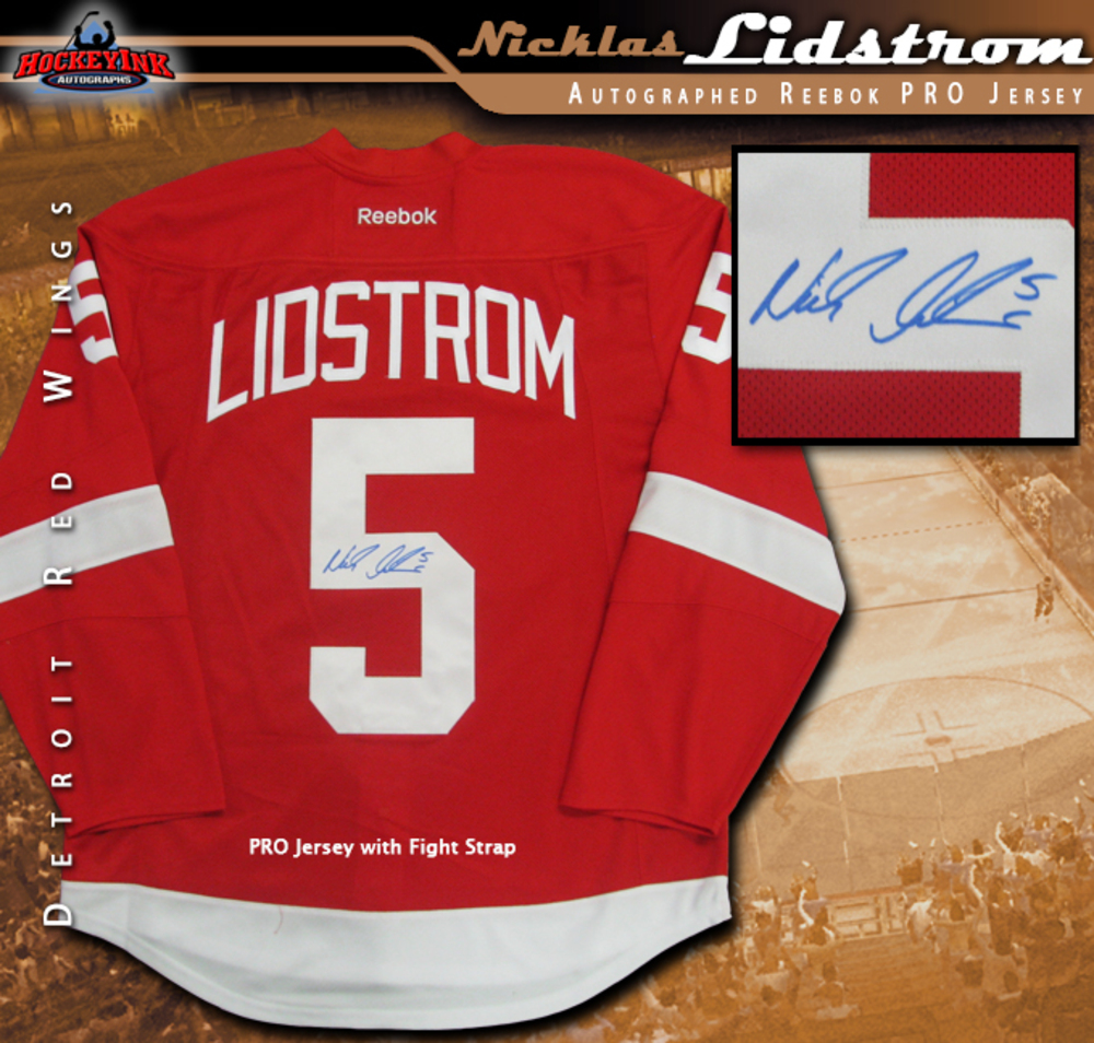 Maillot Detroit Red Wings Nicklas Lidstrom - Coupe Stanley 2002 - Taille XL - Mitchell & Ness - Neuf