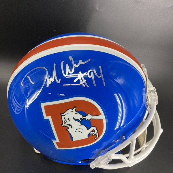 NFL - Broncos DeMarcus Ware Signed Throw Back Proline Helmet