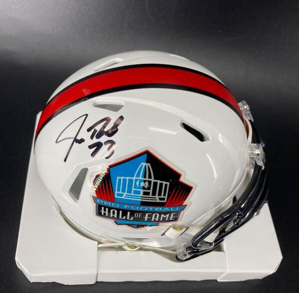 HOF - Browns Joe Thomas Signed HOF Mini Helmet