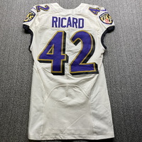 STS - Ravens Patrick Ricard Game Worn Jersey 2020 Season Size 40 (Washed...
