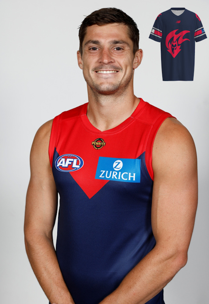 Melbourne Demons Gather Round Gridiron Top - Jack Steele #9