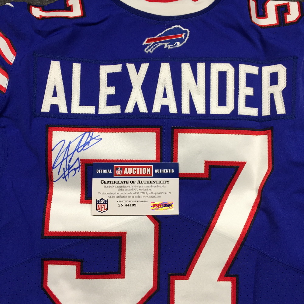 NFL Auction Bills Lorenzo Alexander signed authentic Bills jersey