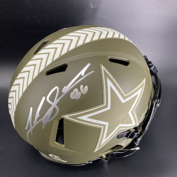 NFL - Cowboys Luke Schoonmaker Signed Salute to Service Authentic Speed ...