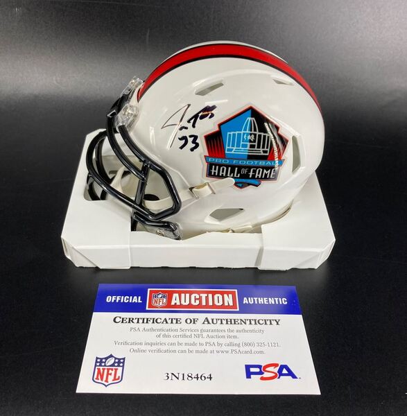 HOF - Browns Joe Thomas Signed HOF Mini Helmet