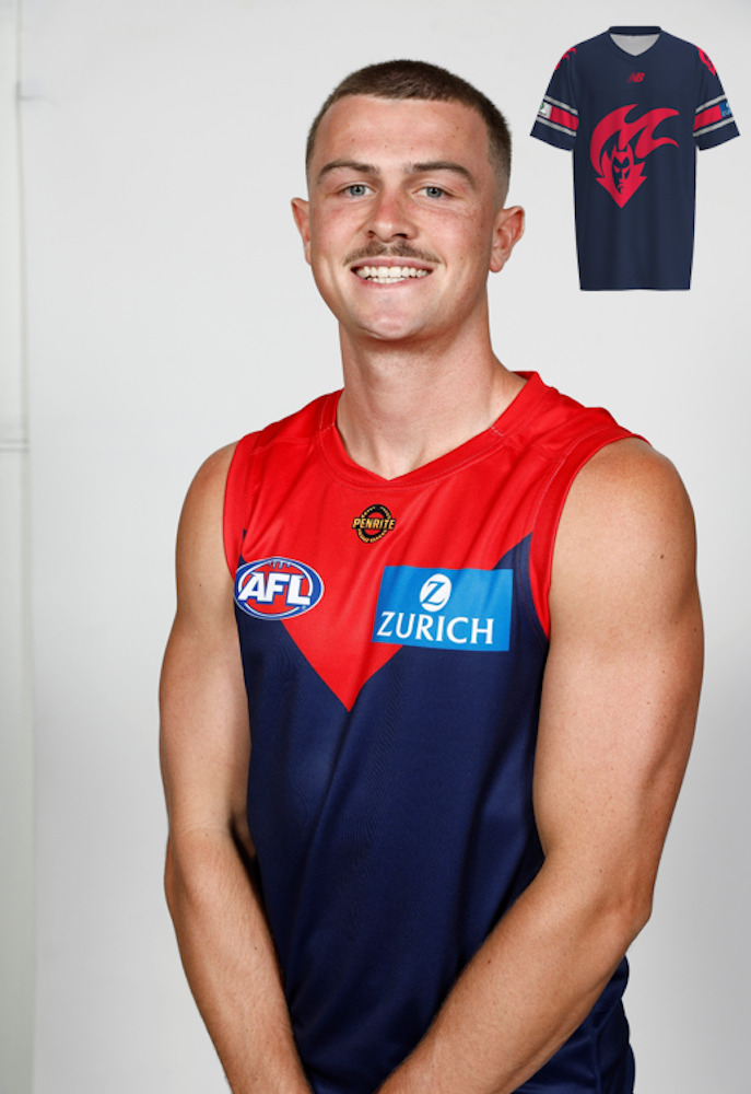 Melbourne Demons Gather Round Gridiron Top - Daniel Turner #10