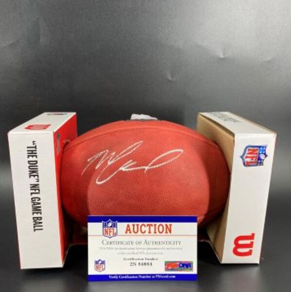 NFL - Panthers Matt Corral Signed Authentic Football