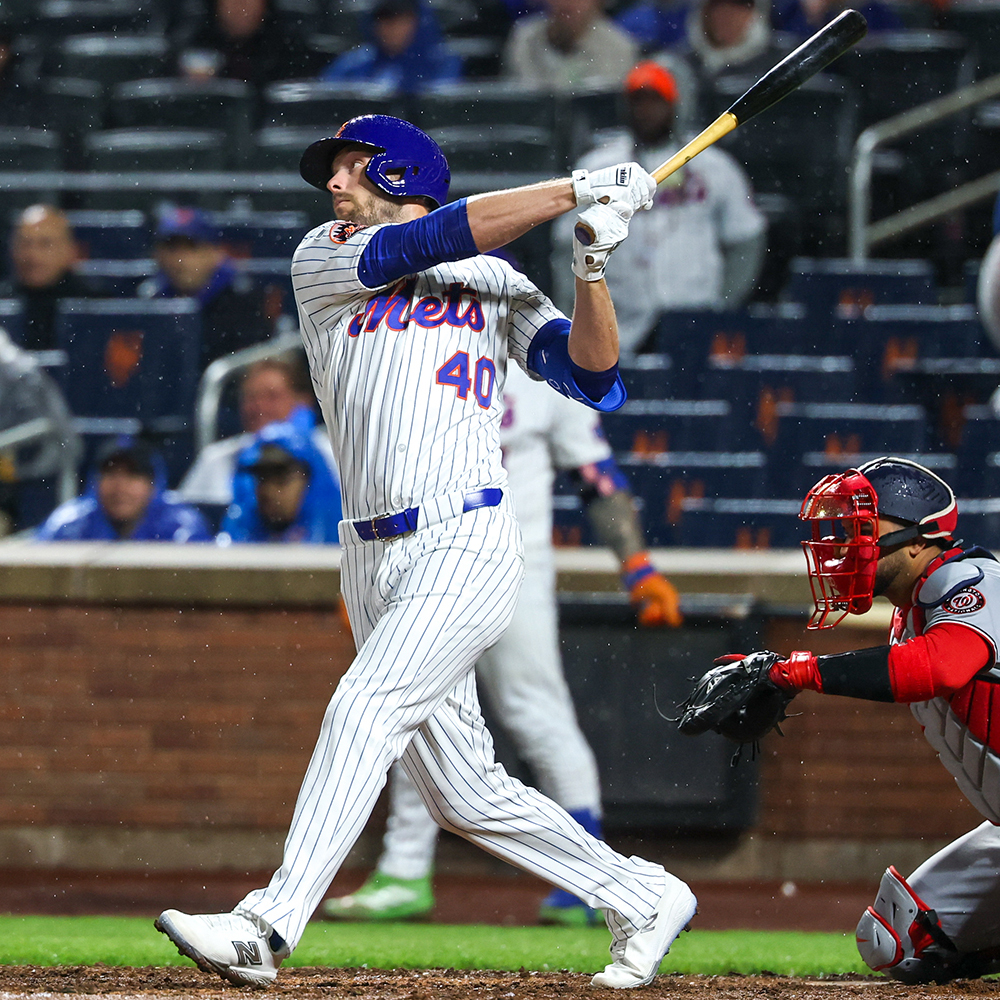 Austin Slater - Game-Used White Pinstripe Jersey - Mets vs. Nationals -  4/29/26 | New York Mets Auctions