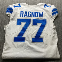 Crucial Catch - Lions Frank Ragnow Game Worn Jersey (10/13/2024) Size 46...