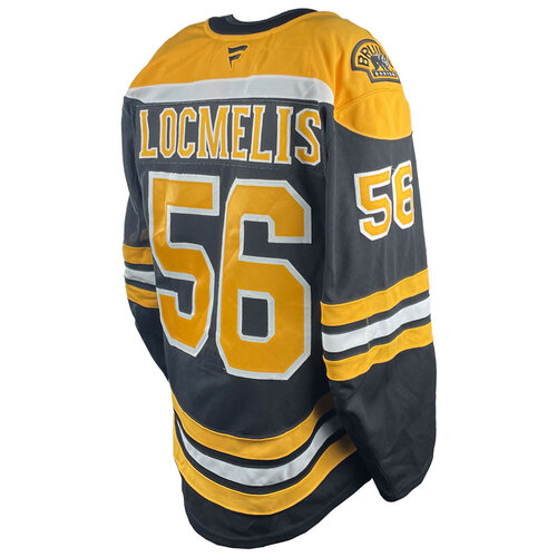Photo of Game-Used 2025 Prospect Challenge Worn Home Hockey Jersey - Dans Locmelis
