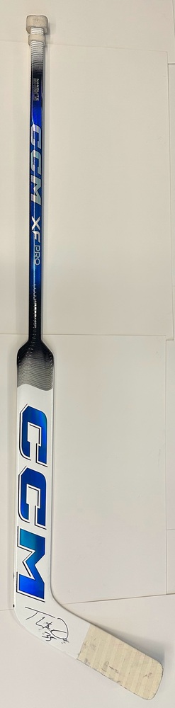 #35 Thatcher Demko Game Used Stick - Autographed - Vancouver Canucks