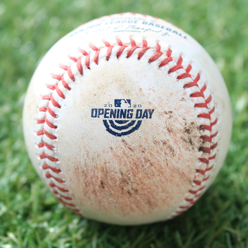 Game-Used Opening Day Baseball: Batter - Gordon, Pitcher - Keuchel, Ball in Dirt, Bottom 4 (7/31/20 CWS @ KC)