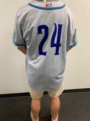 Hartford Yard Goats Official Worn Jersey #24 - XL, Notable Players to wear: Drew Weeks, Wes Rogers, David Homan, Colton Welker, Justin Lawrence