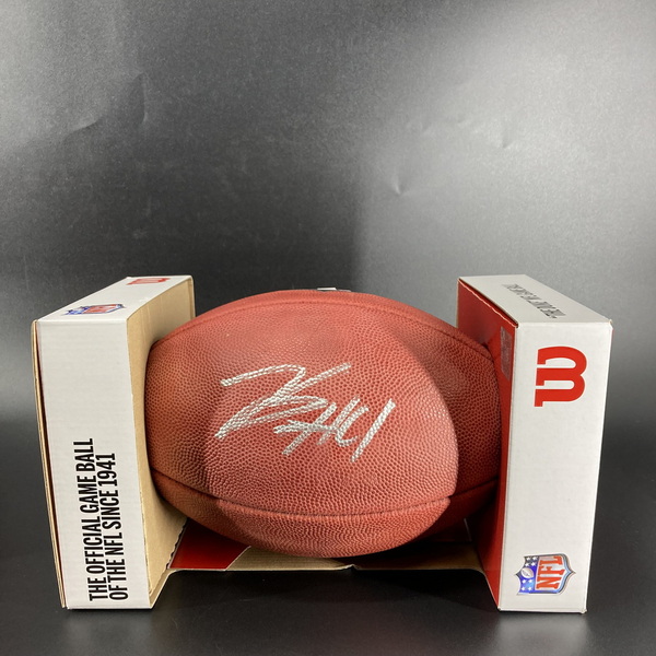 NFL - Ravens Zay Flowers signed authentic football