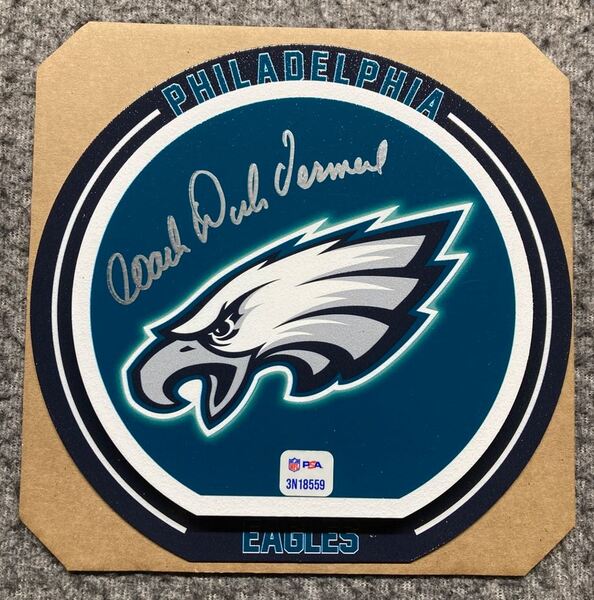 HOF - Eagles Dick Vermeil Signed 3D Metal Wall Art (8x8)