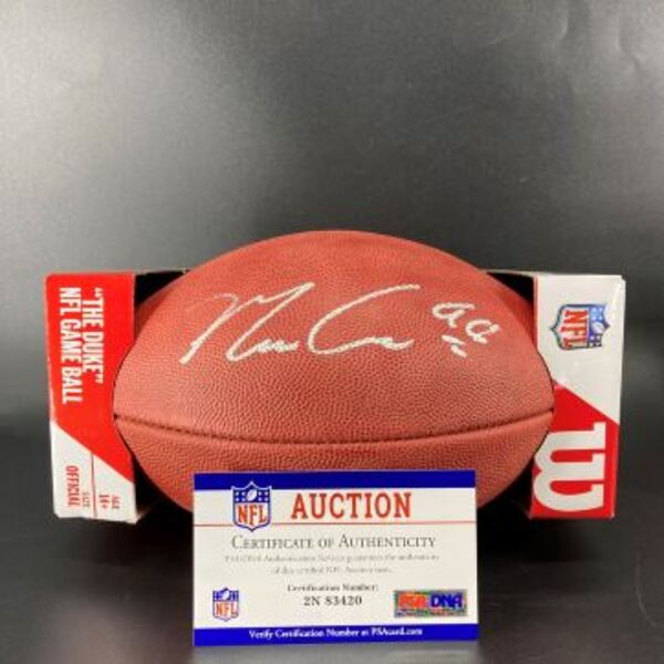 NFL - Raiders Maxx Crosby Signed Authentic Football