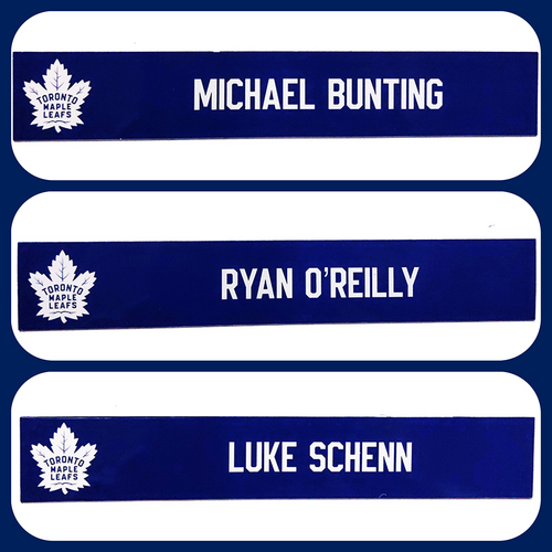 Toronto Maple Leafs Locker Room Nameplates (2022-23 Season)