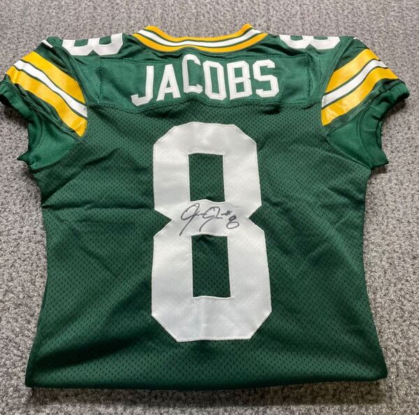 NFL - Packers Josh Jacobs Signed Authentic Jersey Size 42