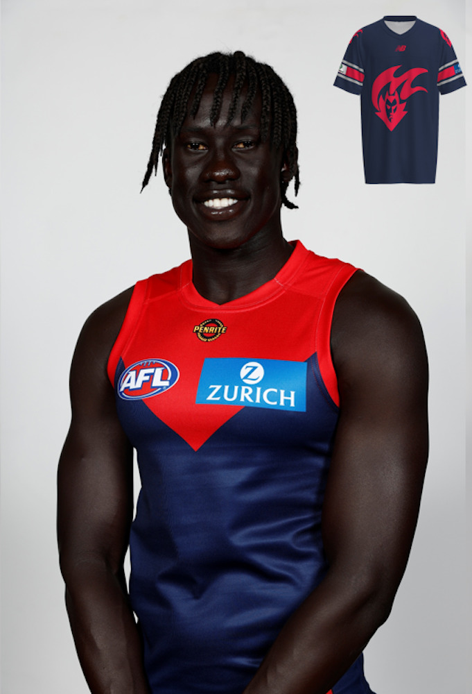 Melbourne Demons Gather Round Gridiron Top - Changkuoth Jiath #14