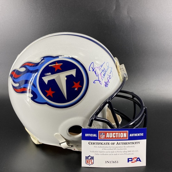 HOF - Titans Bruce Matthews Signed Authentic Proline Helmet