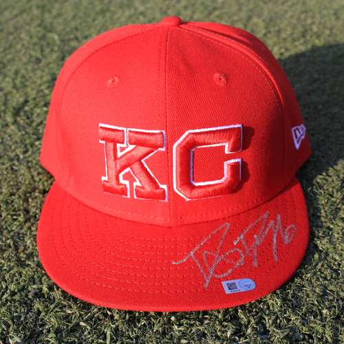 Autographed/Team-Issued Monarchs Cap: Danny Duffy #41 (STL @ KC 9/22/20)