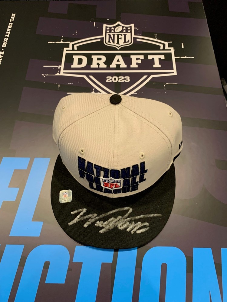 NFL Draft 23 Will Levis Signed and Worn NFL New Era Hat Benefitting