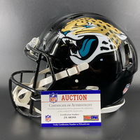 Red Cross - Jaguars Travon Walker signed speed helmet