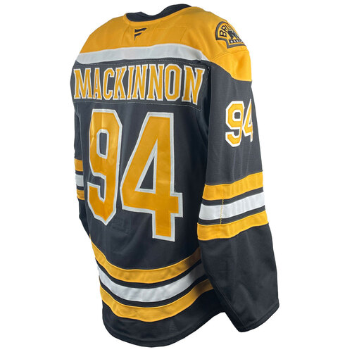 Photo of Game-Used 2025 Prospect Challenge Worn Home Hockey Jersey - Dylan MacKinnon