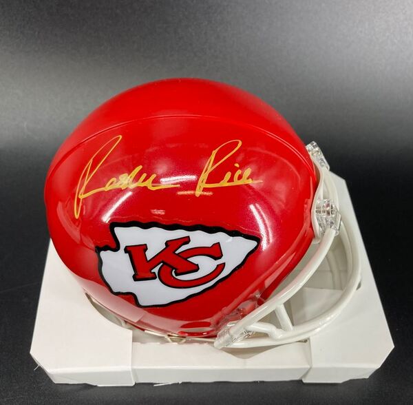 NFL - Chiefs Rashee Rice signed mini helmet