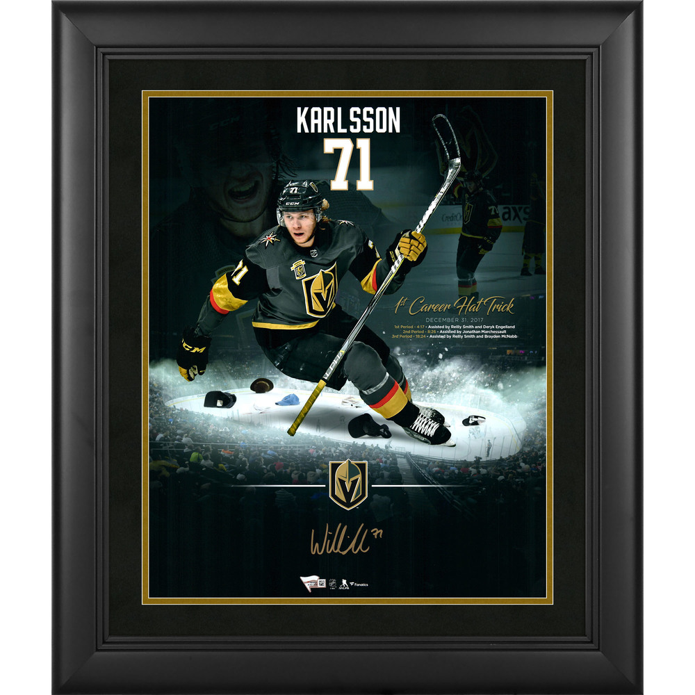 William Karlsson Vegas Golden Knights Framed Autographed 16