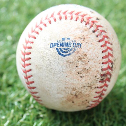 Game-Used Opening Day Baseball: Batter - Merrifield, Pitcher - Cordero, FO to CF, Bottom 7 (7/31/20 CWS @ KC)
