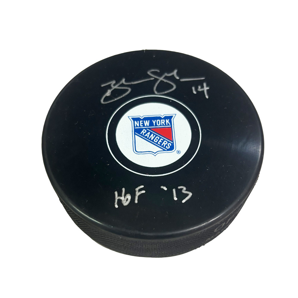BRENDAN SHANAHAN Signed New York Rangers Puck - HOF'13