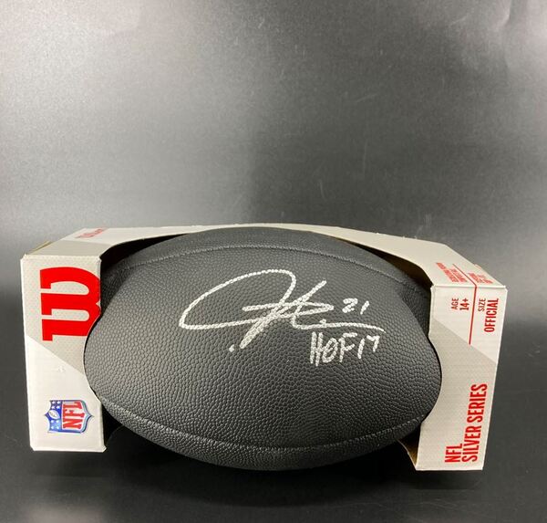 HOF - Jets LaDainian Tomlinson Signed Black Metalic Football