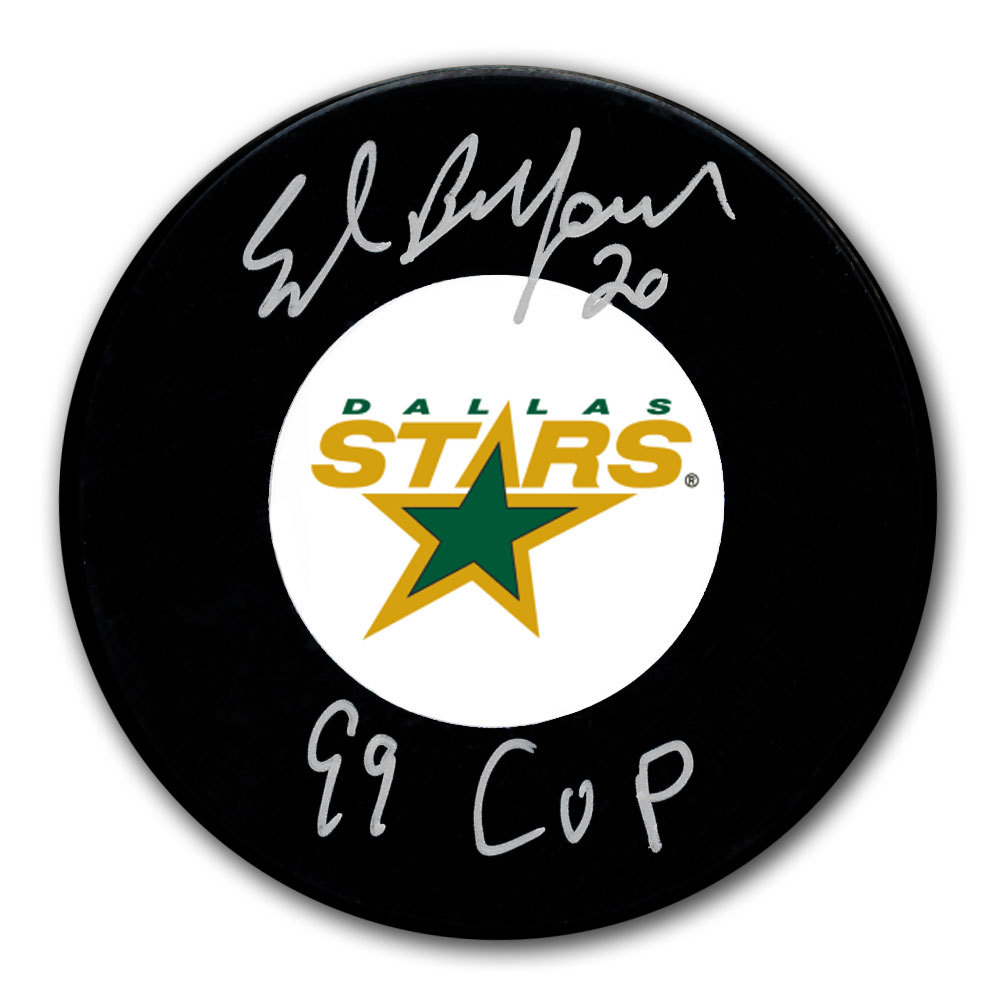 Ed Belfour Dallas Stars 1999 Cup Autographed Puck - NHL Auctions