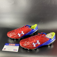 Bills - AJ McCarron Signed Under Armour Cleats Size 12